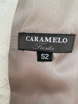 Chaleco Caramelo beige plata - Corbata