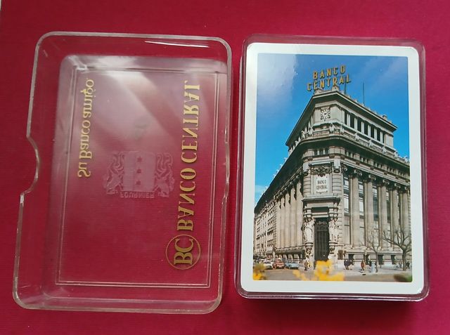 NAIPES, Baraja Francesa, DORSO: Banco Central
