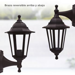 Aplique Farol de jardín brazo reversible