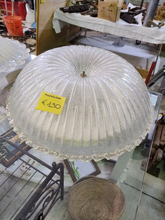 PLAFONIERA IN VETRO DI MURANO