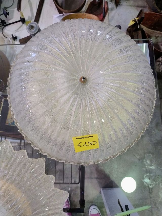 PLAFONIERA IN VETRO DI MURANO