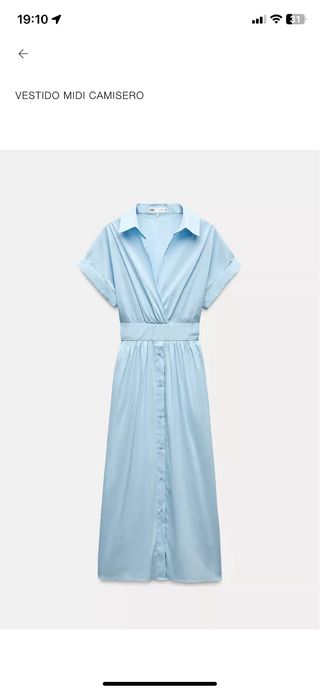 Vestido Zara azul - Nuevo