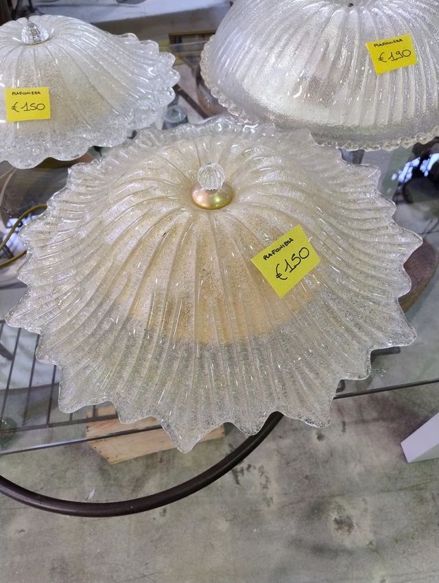 PLAFONIERA IN VETRO DI MURANO