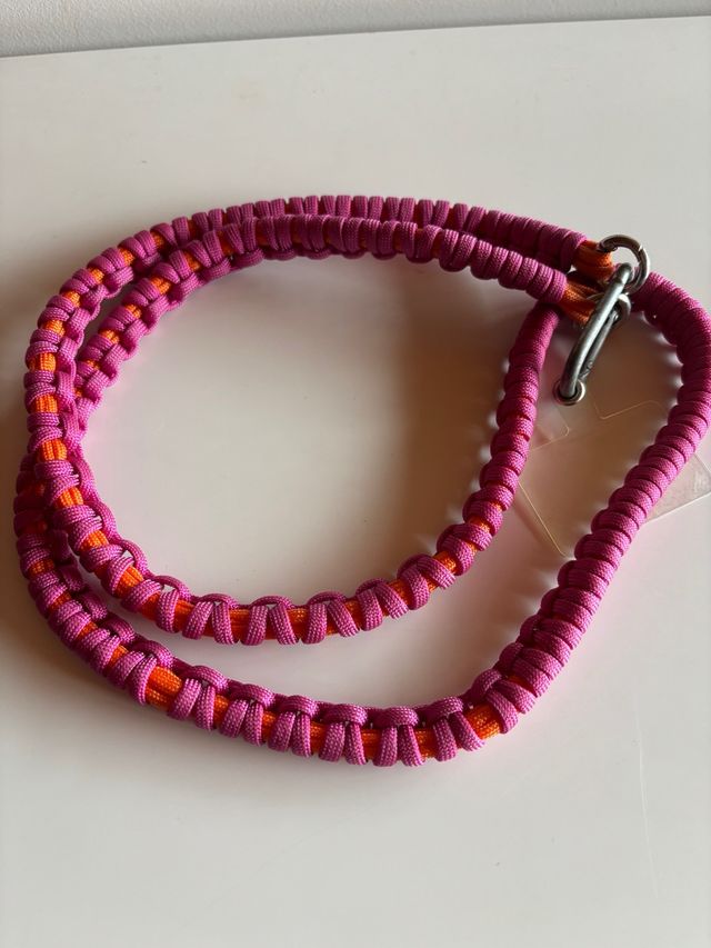 Cuerda móvil tejida - Naranja/Rosa