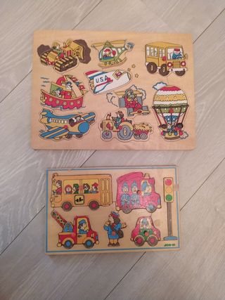 Rompecabezas de Madera Vehículos