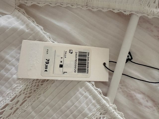 Vestido Tintoretto blanco - Talla L