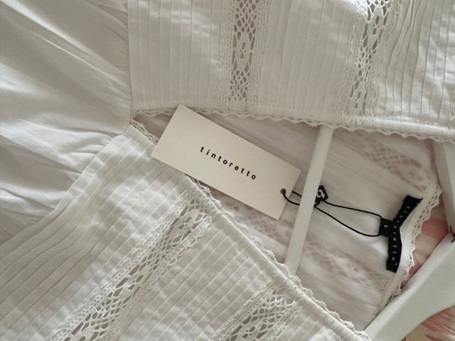 Vestido Tintoretto blanco - Talla L