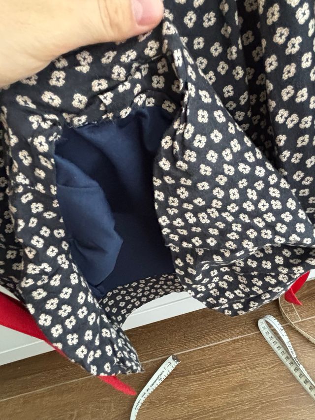 Vestido negro - Flores - T. única