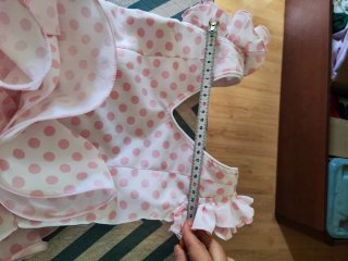 Traje Flamenca niña 3 años - Rosa y Blanco