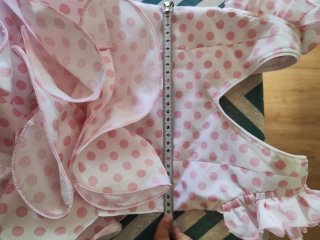 Traje Flamenca niña 3 años - Rosa y Blanco