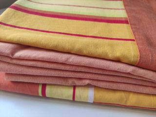 Sábana rayas naranja-amarillo 80-90