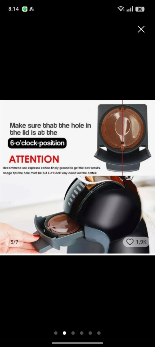 Cápsulas reutilizables Dolce Gusto