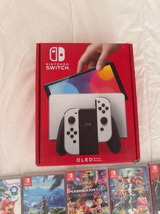 Nintendo Switch OLED + Juegos + Accesorio (NUEVA)