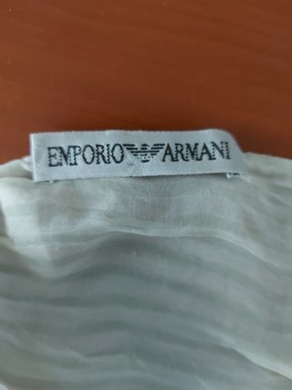 Sciarpetta Emporio Armani verde molto chiaro