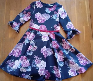 Vestido niña flores - Talla 12