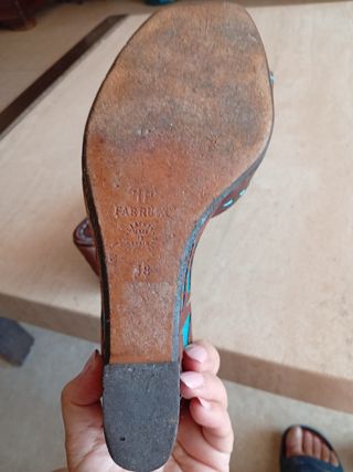 Sandalias cuña Farrutx marrón