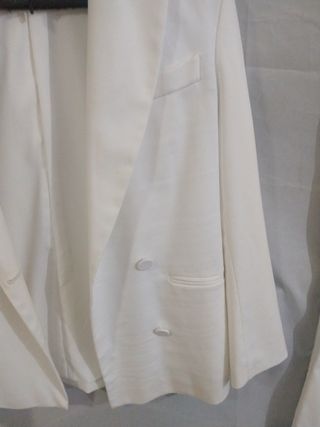 Traje  blanco mujer - Blazer y pantalón
