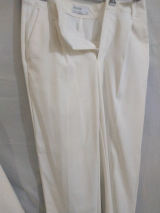Traje  blanco mujer - Blazer y pantalón