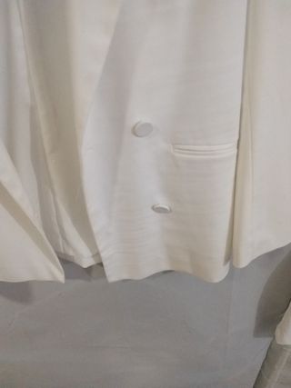 Traje  blanco mujer - Blazer y pantalón