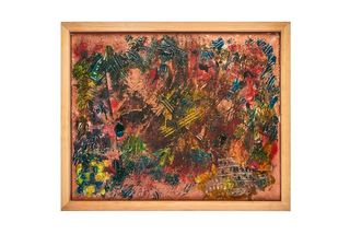 Quadro astratto materico-Le lacrime della natura