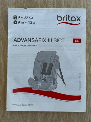 Silla de coche Britax Römer Advansafix Grupo 123