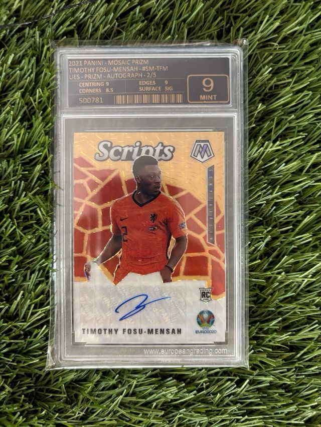 Card /5 Mint 9 Mosaic Prizm Auto Fosu Mensah 2021