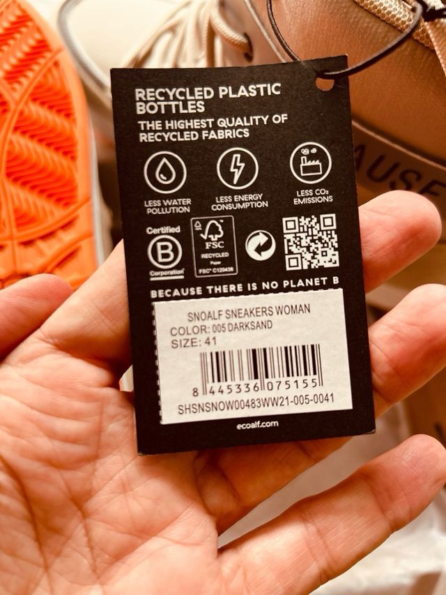 Botas Ecoalf nieve beige nuevas t.41