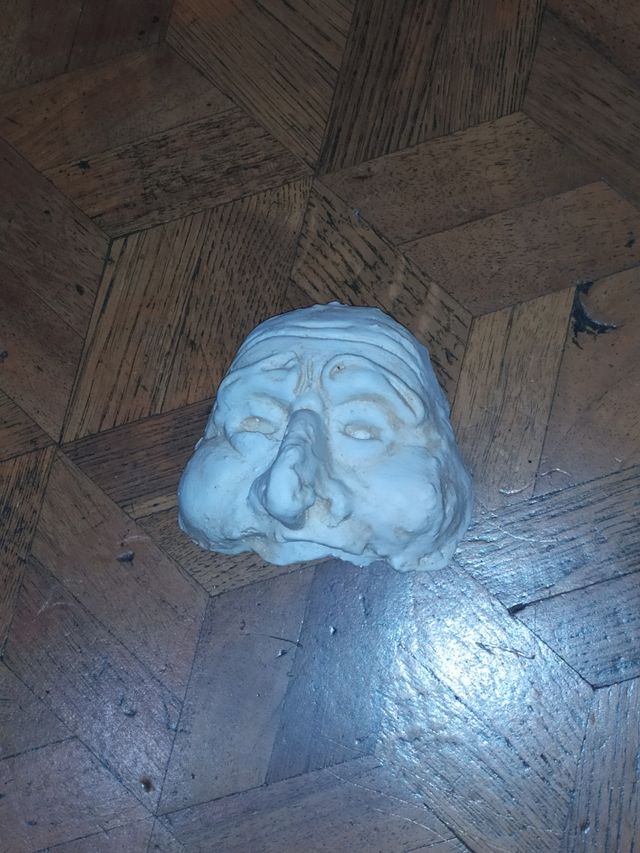 Maschera in gesso - Scultura viso pulcinella