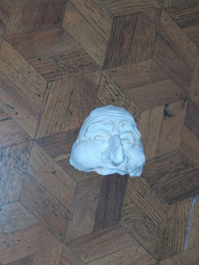 Maschera in gesso - Scultura viso pulcinella