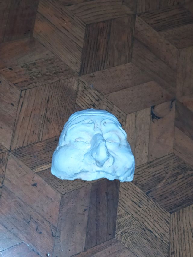 Maschera in gesso - Scultura viso pulcinella