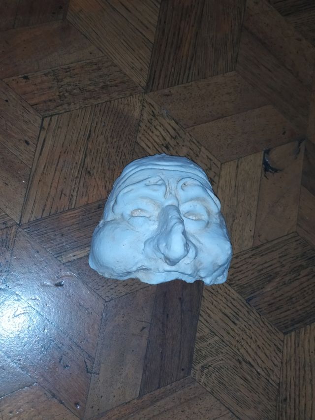 Maschera in gesso - Scultura viso pulcinella