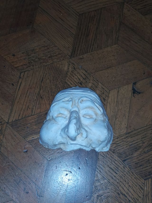 Maschera in gesso - Scultura viso pulcinella