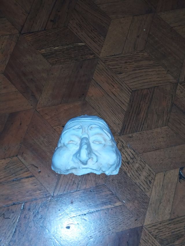 Maschera in gesso - Scultura viso pulcinella