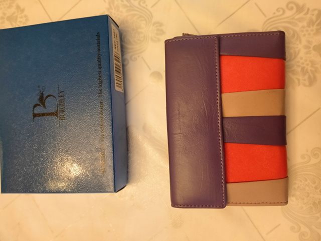 Monedero BRILLY Rojo y Morado