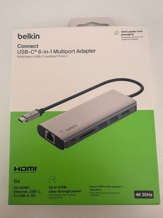 Adaptador multipuerto Belkin 6 en 1 USB-C
