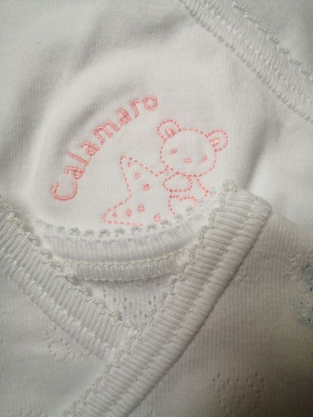 CONJUNTO m/c NUEVO NIÑA PERLÉ T 6M Y DOS BODYS