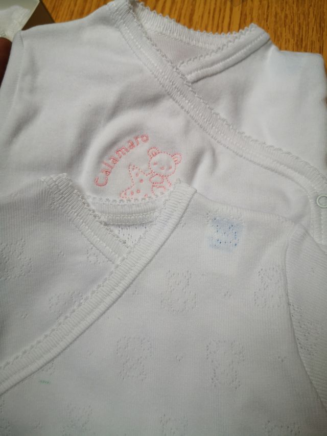 CONJUNTO m/c NUEVO NIÑA PERLÉ T 6M Y DOS BODYS