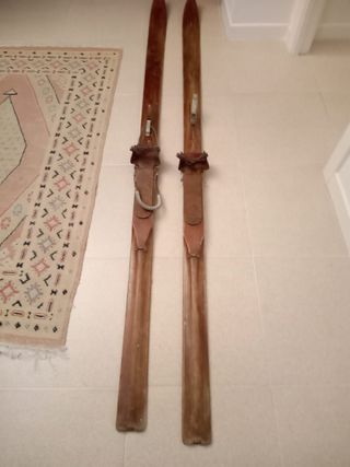 Esquís Madera Vintage