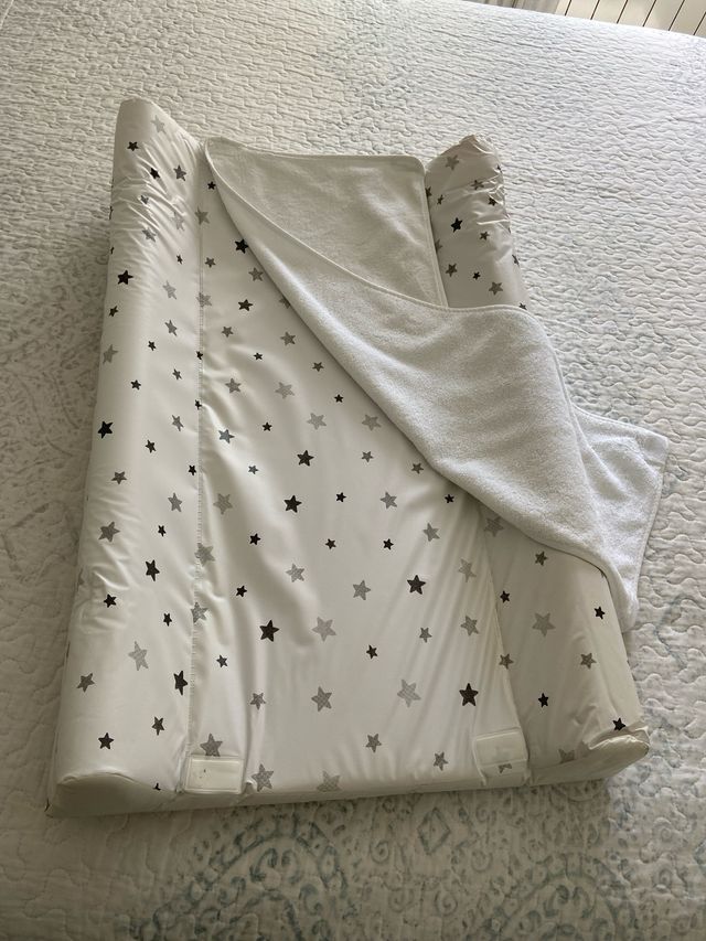 Cambiador bebé portátil - Estrellas Grises