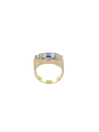 Anillo vintage oro 18k brillantes.
