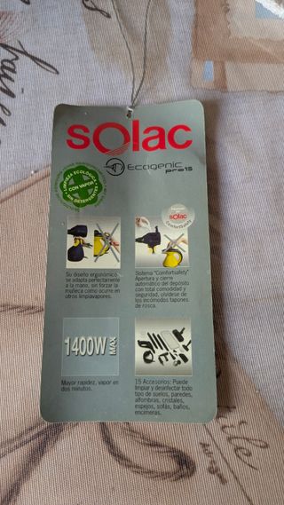 Vaporeta Solac 1400w - Limpieza hogar