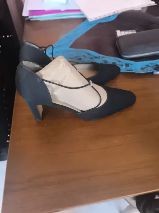 6 Zapatos tacón mujer nº 39 de píel tacon de 11