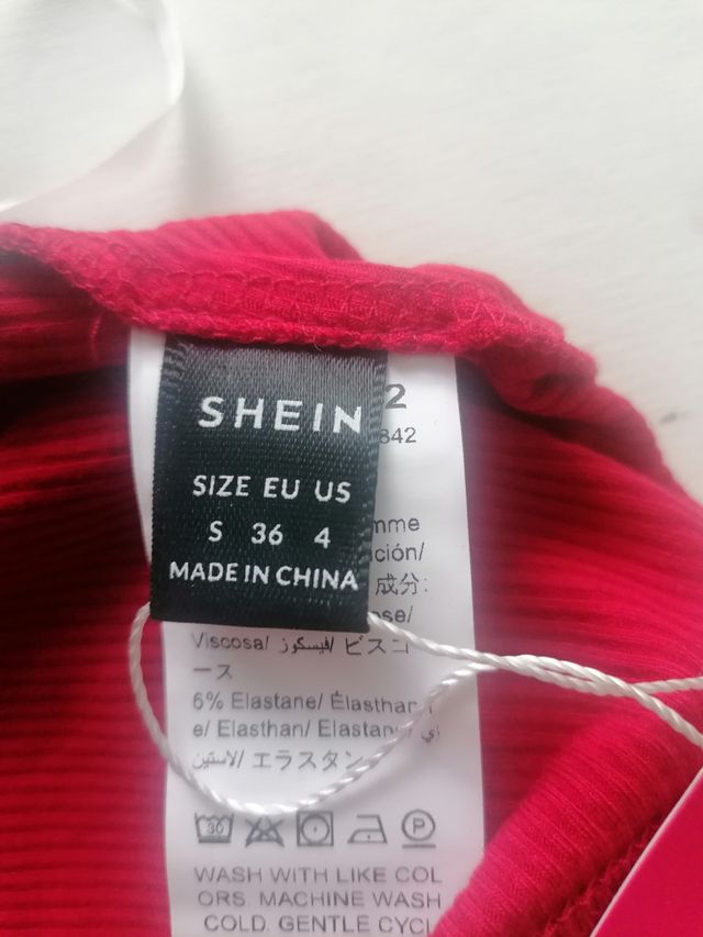 Top rojo Shein - Talla 34