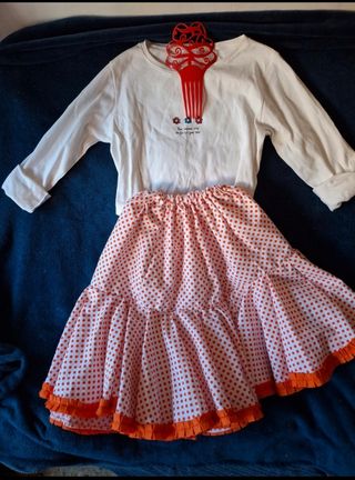 Falda Flamenca niña - lunares