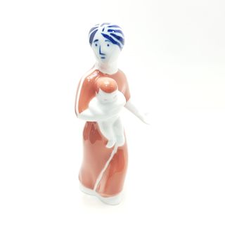 Sargadelos Figura Madre Con Niño En Brazos 209558