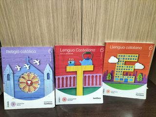 Libros sexto primaria colegio casals dels angels 