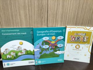 Libros sexto primaria colegio casals dels angels 
