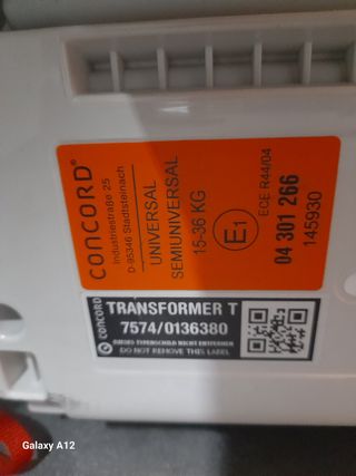 Silla coche Concord Transformer T 15-36kg