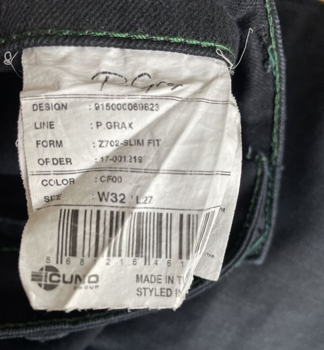 Jeans slimfit nero PGrax 46