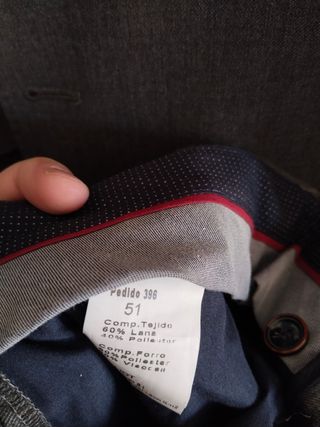 Traje Williot azul y gris